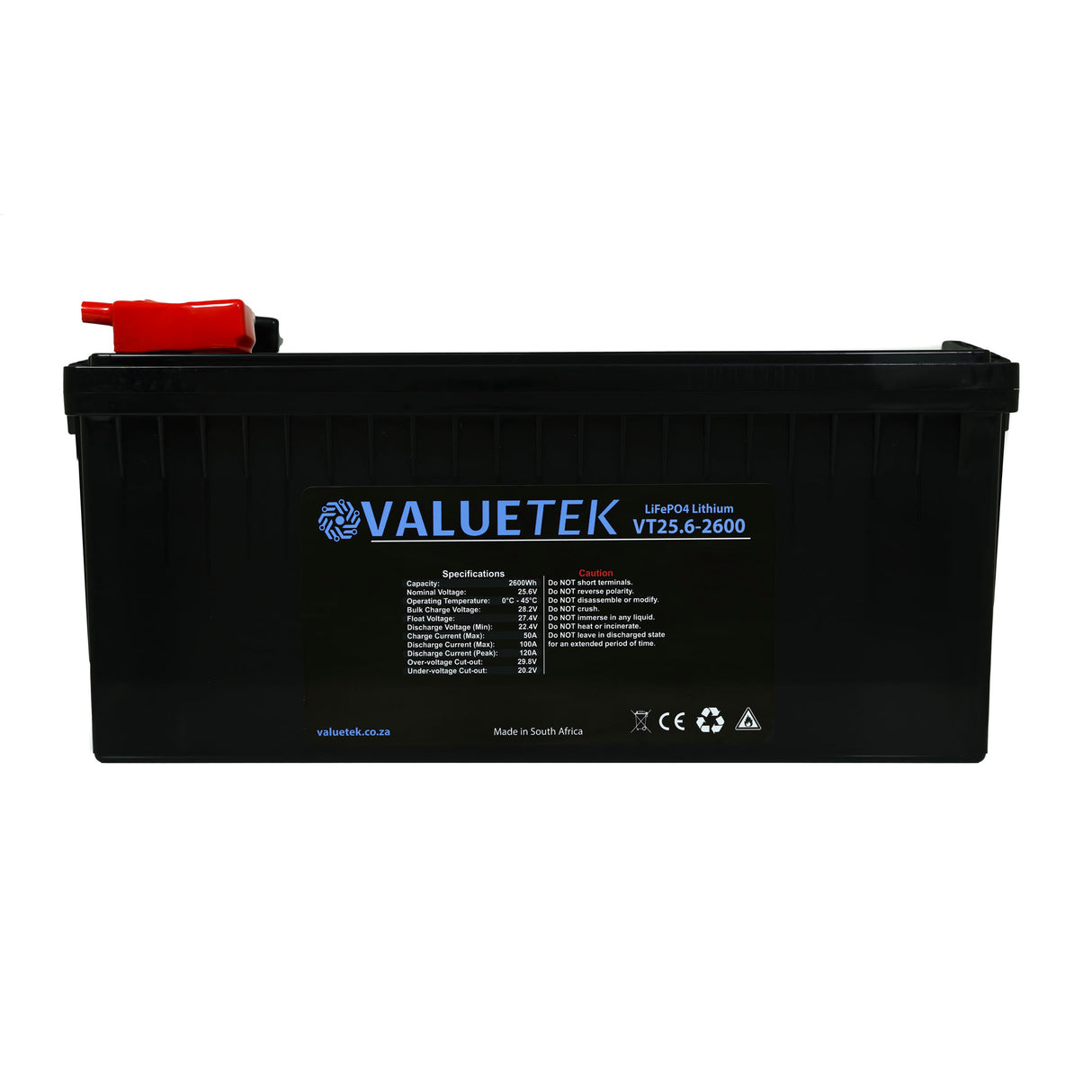 25.6V 100A 2.6KWh Lithium (LiFePO4) Battery. Power The Home.