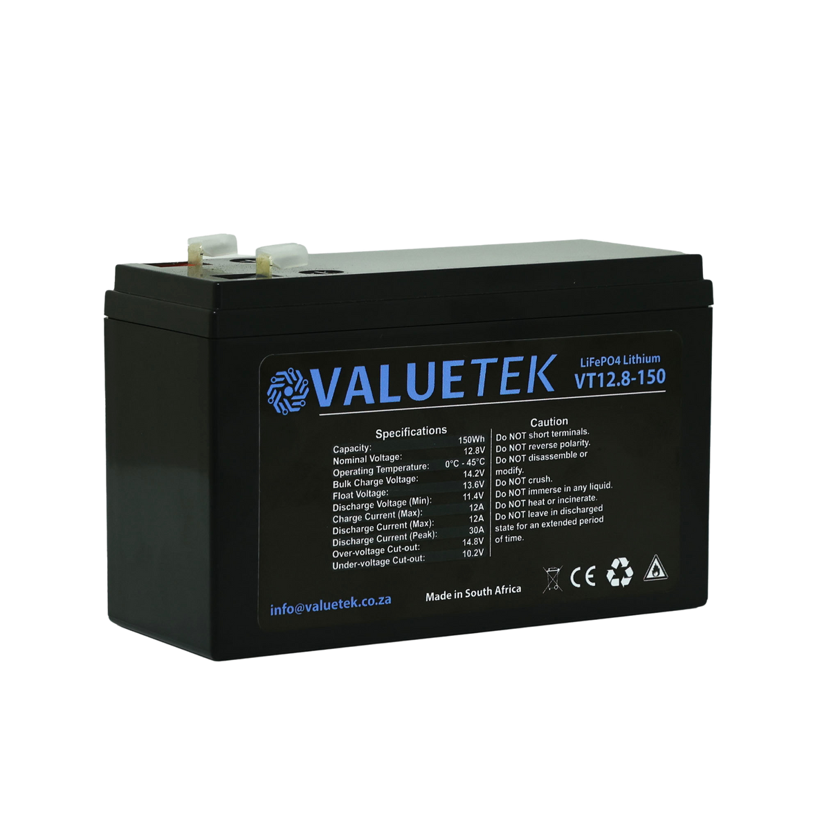 12V 12Ah Alarm / Gate / CCTV Lithium Battery (12V 7Ah Upgrade)