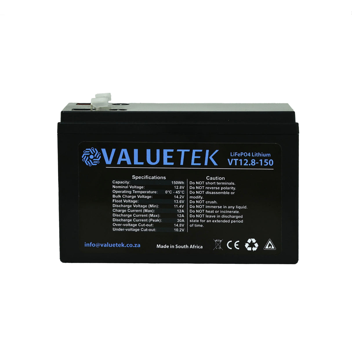 12V 12Ah Alarm / Gate / CCTV Lithium Battery (12V 7Ah Upgrade)