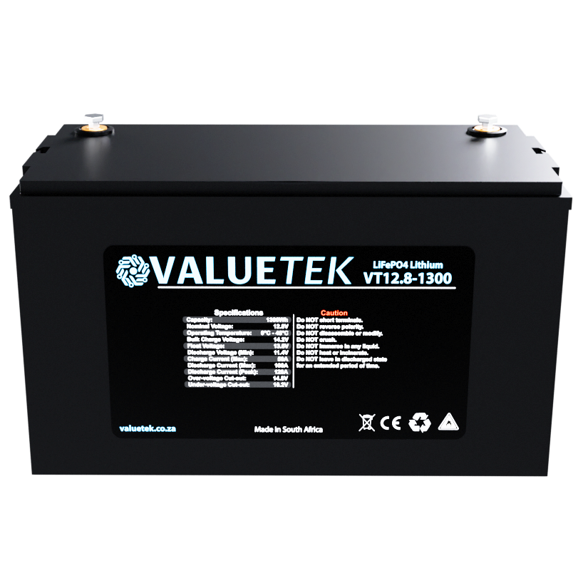 12.8V 108Ah 1.3KWh Lithium (LiFePO4) Battery