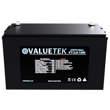 12.8V 108Ah 1.3KWh Lithium (LiFePO4) Battery