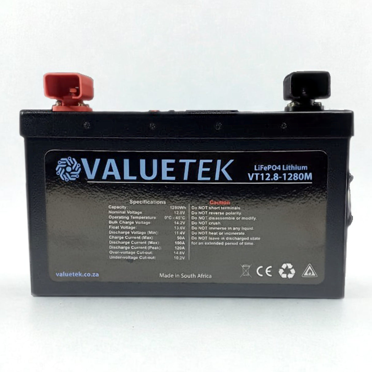 12.8V 100Ah LiFePO4 Battery with Bluetooth Smart BMS