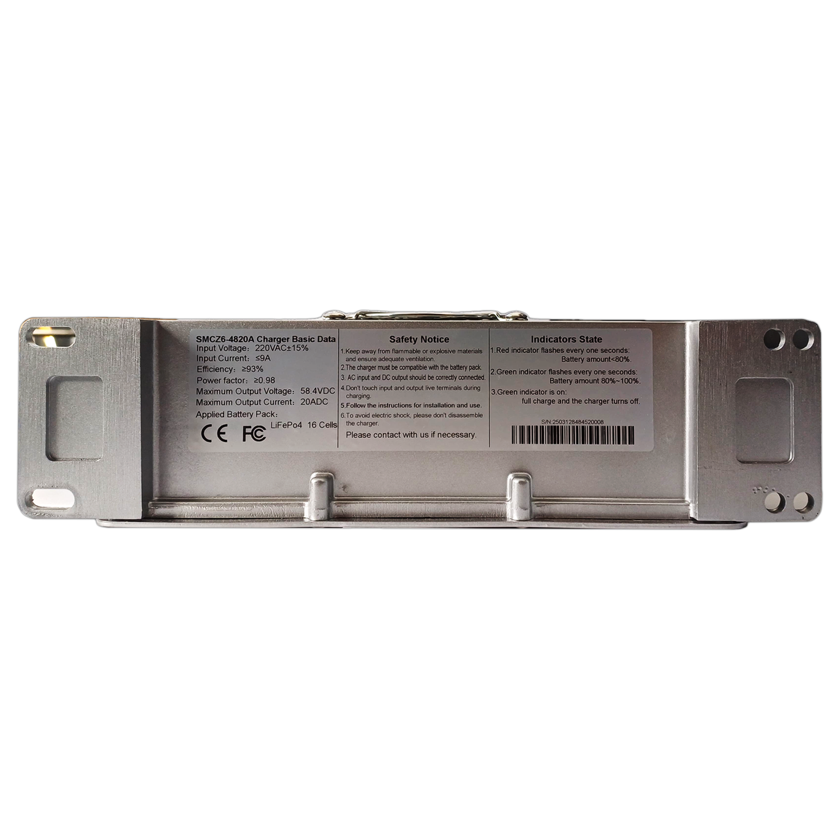 KIT: 51.2V 100Ah 5.12kWh LiFePO4 Bluetooth Golf Cart Battery & 48V 20A Charger