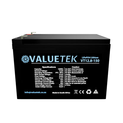 12.8V 12Ah 150Wh Lithium  (LiFePO4) Battery. For Gates.